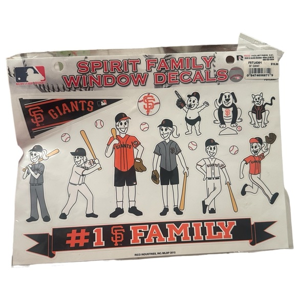 New! SF Giants Decals - Picture 1 of 3